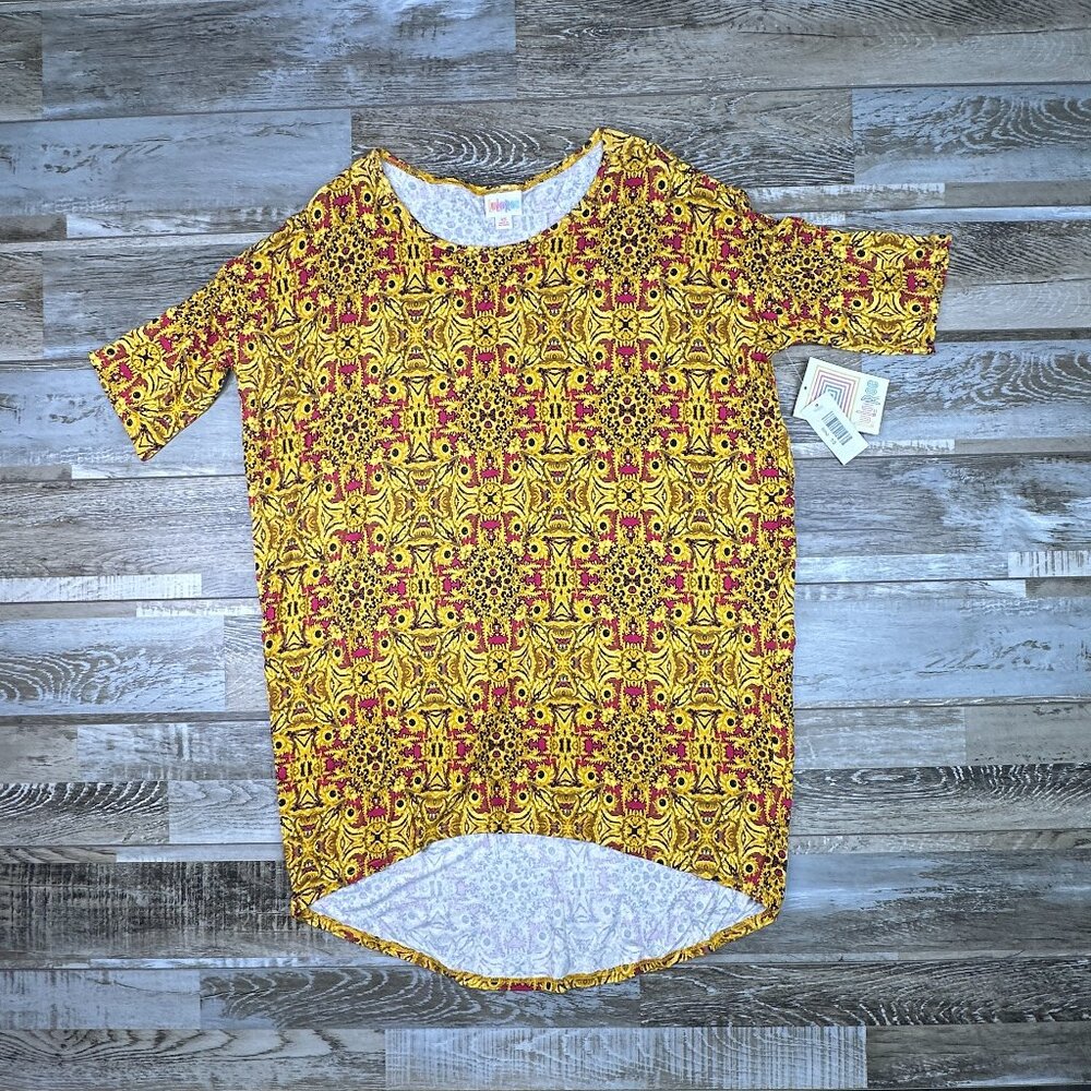 NWT LuLaRoe XS Irma gold red